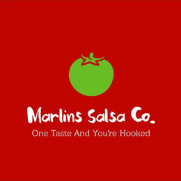 MARLINS SALSA CO. ONE TASTE AND YOU'RE HOOKED trademark
