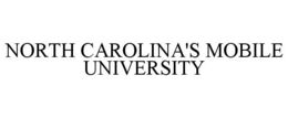 NORTH CAROLINA'S MOBILE UNIVERSITY trademark