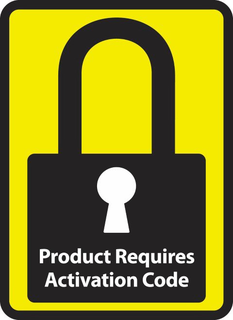 PRODUCT REQUIRES ACTIVATION CODE trademark