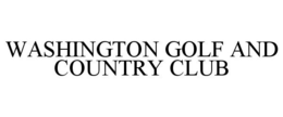 WASHINGTON GOLF AND COUNTRY CLUB trademark