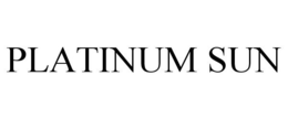 PLATINUM SUN trademark