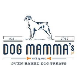 DOG MAMMA'S OVEN BAKED TREATS MADE BY HAND EST. 2012 trademark
