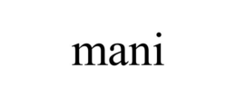 MANI trademark
