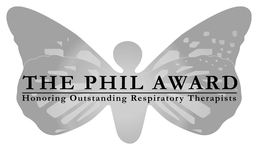 THE PHIL AWARD HONORING OUTSTANDING RESPIRATORY THERAPISTS trademark
