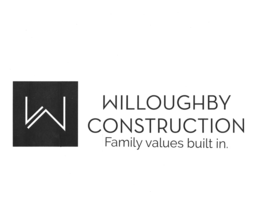W WILLOUGHBY CONSTRUCTION FAMILY VALUESBUILT IN. trademark