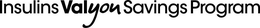 INSULINS VALYOU SAVINGS PROGRAM trademark