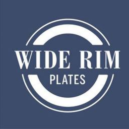 WIDE RIM PLATES trademark