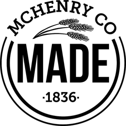 MCHENRY CO MADE 1836 trademark