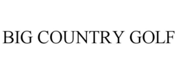 BIG COUNTRY GOLF trademark