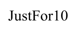 JUSTFOR10 trademark