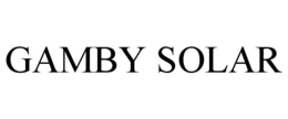 GAMBY SOLAR trademark
