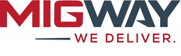 MIGWAY WE DELIVER. trademark