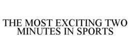 THE MOST EXCITING TWO MINUTES IN SPORTS trademark