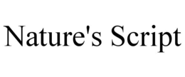 NATURE'S SCRIPT trademark