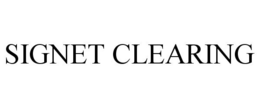 SIGNET CLEARING trademark