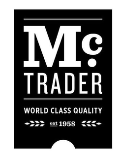 M C. TRADER WORLD CLASS QUALITY EST 1958 trademark