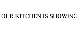 OUR KITCHEN IS SHOWING trademark