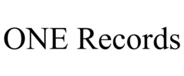 ONE RECORDS trademark