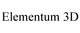 ELEMENTUM 3D trademark