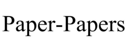 PAPER-PAPERS trademark