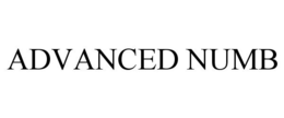 ADVANCED NUMB trademark