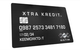 XTRA KREDIT 0987 2573 3481 7180 XTRA VALID 02/34 KEEMOXKTD T  XK Q.G.T.M. trademark