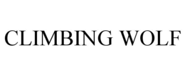 CLIMBING WOLF trademark