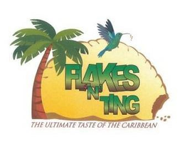 FLAKES 'N' TING THE ULTIMATE TASTE OF THE CARIBBEAN trademark