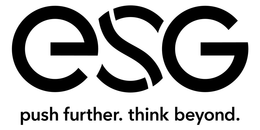 ESG PUSH FURTHER. THINK BEYOND. trademark