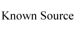 KNOWN SOURCE trademark