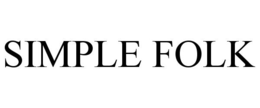SIMPLE FOLK trademark
