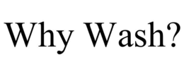 WHY WASH? trademark