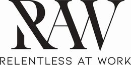 RAW RELENTLESS AT WORK trademark