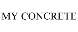MY CONCRETE trademark