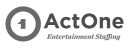 1 ACTONE ENTERTAINMENT STAFFING trademark