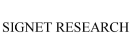 SIGNET RESEARCH trademark