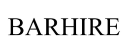 BARHIRE trademark