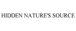 HIDDEN NATURE'S SOURCE trademark