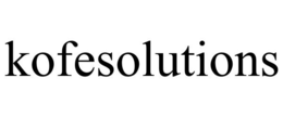 KOFESOLUTIONS trademark