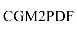 CGM2PDF trademark