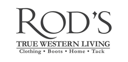 ROD'S TRUE WESTERN LIVING CLOTHING · BOOTS · HOME TACK trademark