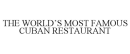 THE WORLD'S MOST FAMOUS CUBAN RESTAURANT trademark