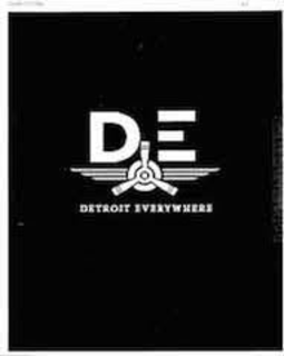 DE DETROIT EVERYWHERE trademark