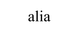 ALIA trademark