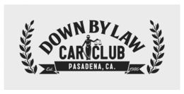 DOWN BY LAW CAR CLUB PASADENA, CA. EST.1986 trademark