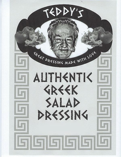TEDDY'S GREAT DRESSING MADE WITH LOVE AUTHENTIC GREEK SALAD DRESSING trademark
