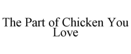 THE PART OF CHICKEN YOU LOVE trademark