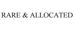 RARE & ALLOCATED trademark