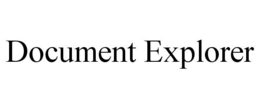 DOCUMENT EXPLORER trademark