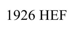 1926 HEF trademark